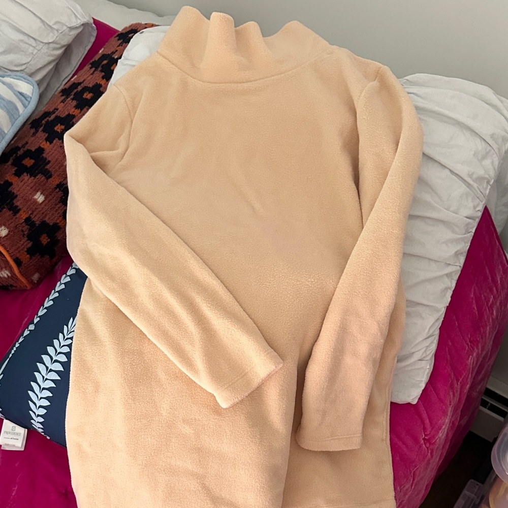 Dudley Stephens Soft Tan Turtleneck Sweater